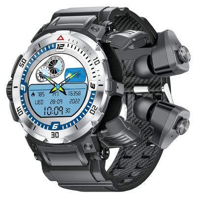 Ein guter Preis. Volltouch-Bildschirm TWS Smart Watch Explosionssichere Glas IP67 Wasserdichte Fitnessuhr Online