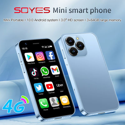 3+64GB Typ C Dual SIM Kleine 4G Mobiltelefone XS16 3.0' Android 10.0 Quad Core 2000mAh