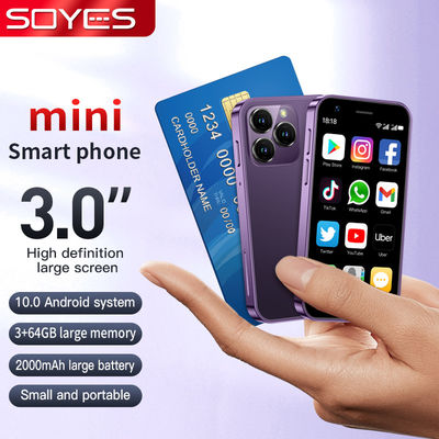 Quad Core 4G Mini Smartphone 3+32GB XS16 Android 10,0 3 Zoll Bildschirm Smartphone