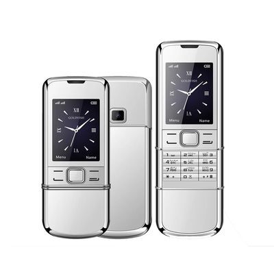 Neuer Klassiker 8800 2G GSM Dual SIM Bluetooth Slider Mobiltelefon 2,4 Zoll Bildschirm