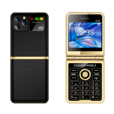 P20 Klappbar 2,4' HD Bildschirm Vier SIM-Dial Bluetooth LED Taschenlampe Super dünne Funktion Telefon