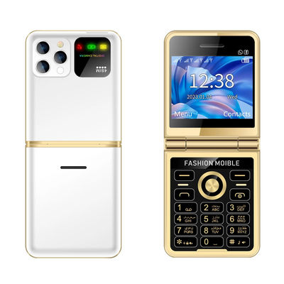 Vier SIM-Dial Bluetooth LED Taschenlampe Super dünne Funktion Telefon P20 Klappbar 2,4 '' HD-Bildschirm