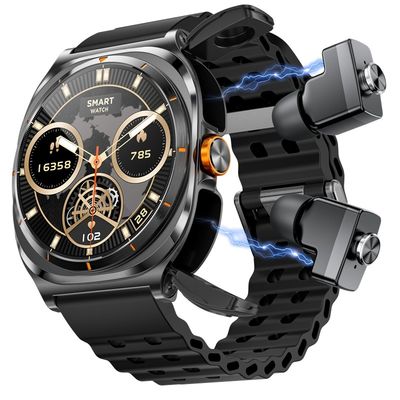 Ein guter Preis. Neue GT98 Ultra Smart Watch Männer TWS Kopfhörer 2 In 1 NFC 1.53 '' AMOLED Tracker Gesundheit Online
