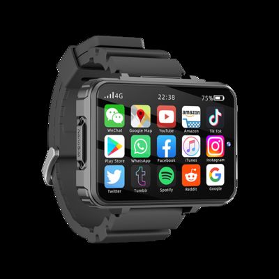2,4 Zoll große Amoled Smartwatch mit Dual-Kamera, GPS, WLAN, SIM-Kartensteckplatz und Spiel-Funktion