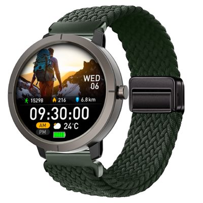 Ein guter Preis. DM76 Sport Smartwatch GPS Ultradünn 1,32'' AMOLED BT-Anruf 50M Wasserdicht Kompass Herzfrequenz Online
