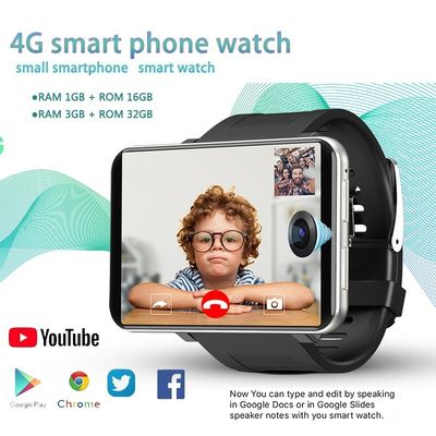 Ein guter Preis. DM100 4G 2,86 Zoll Bildschirm Smartwatch Android 7.1 OS Telefon 3+32GB 5MP Kamera 480*640 Ips 2700mAh Online