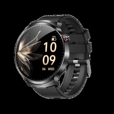 T100 Herren TWS 2-in-1 kabelloses Bluetooth-Anruf-Headset Herzfrequenz Sport Musik Ohrhörer Smartwatch