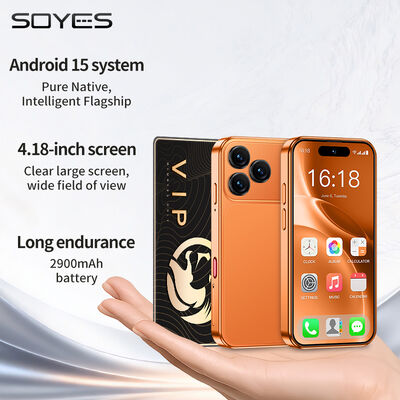 Ein guter Preis. XS19 MAX LTE 4G Mini 4,18'' Android 15.0 4+64GB Dual SIM 2900mAh Gesichtserkennung Kleines Handy online