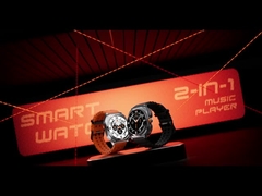 TWS-Headset 2 in 1 NFC 1,53 Zoll AMOLED Fitness Tracker Gesundheit Smartwatch GT98 Ultra