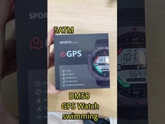 DM58-GPS Zinklegierung GPS Smart Watch 5ATM BLE 5.3 500mAh Batterie Wasserdichte Sportuhr