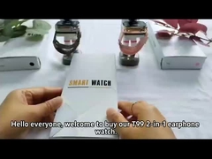 T99 TWS 2-in-1 Bluetooth-Kopfhörer 2.02''TFT quadratischer Bildschirm Bluetooth-Anruf Smartwatch