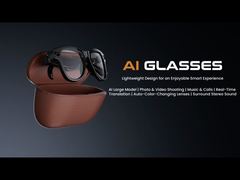 Vorstellung der M02 AI Smart Glasses 8MP Kamera Videoaufzeichnung Übersetzung Sonnenbrille Bluetooth Du