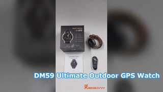 DM59 GPS-Sport-Smartwatch, 1,43-Zoll-AMOLED-HD-Display