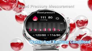 2026 2 In 1 TWS Headset Smart Watch 1,43" Kopfhörer Musik Smartwatch Frauen Männer Sport Fitness Herz R