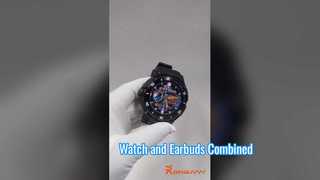 Kopfhörer-Smartwatch, neues Upgrage 2-in-1 kabelloses TWS-Combo-Bluetooth-Talk-Ohrhörer, Musikwiedergabe-Headset